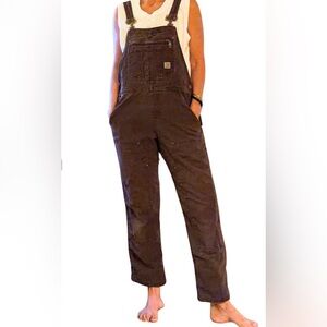 Carhartt Women's Dark Brown Overalls